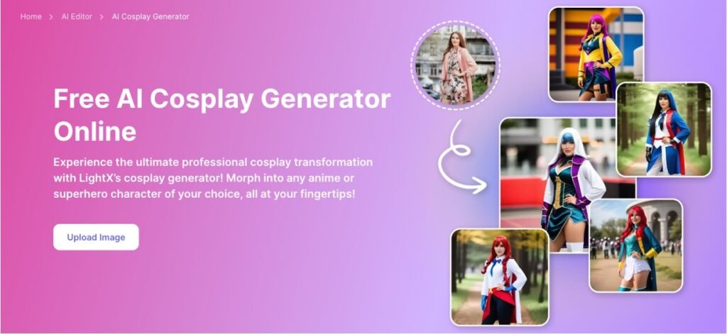 LightX AI Cosplay Generator